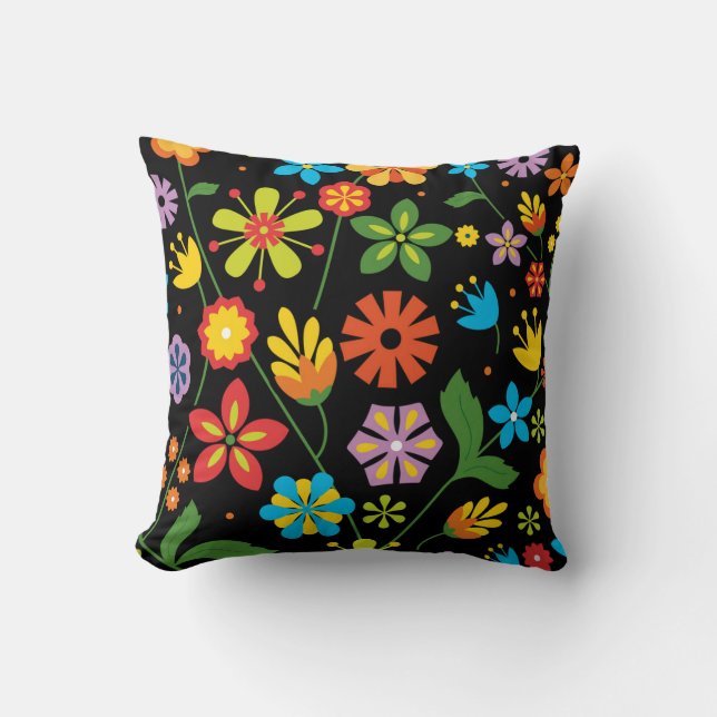 Cojín Decorativo Flores de la primavera (Anverso)