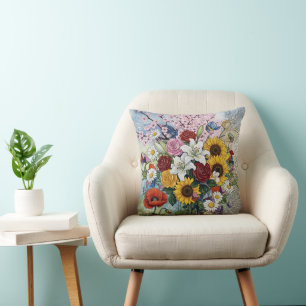 Cojín Decorativo Flores de la vida