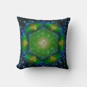 Cojín Decorativo FLORES DE LA VIDA/Blume des Lebens Mandala V Squar