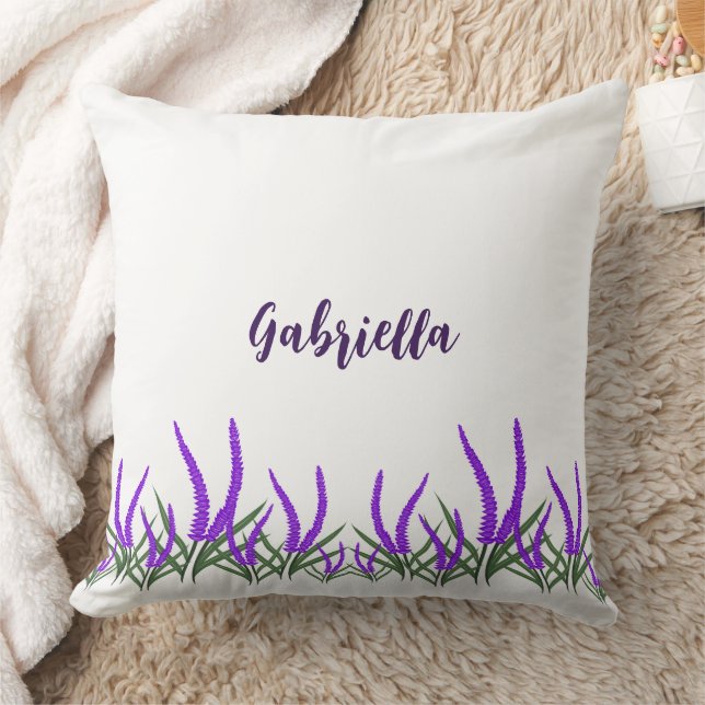Cojín Decorativo Flores de lavanda (Manta)