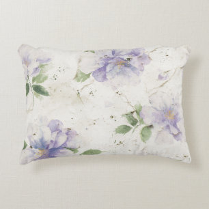 Cojín Decorativo Flores de lavanda morada bonitas
