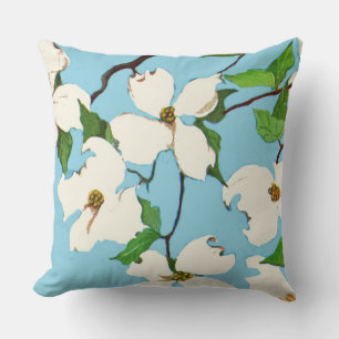 Cojín Decorativo flores de madera de perro
