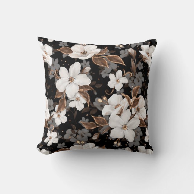 Cojín Decorativo Flores de manzana (Anverso)