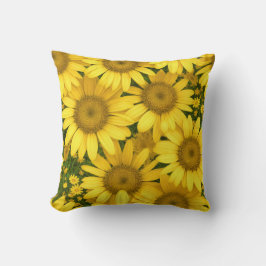 Cojín Decorativo Flores de margarita amarilla