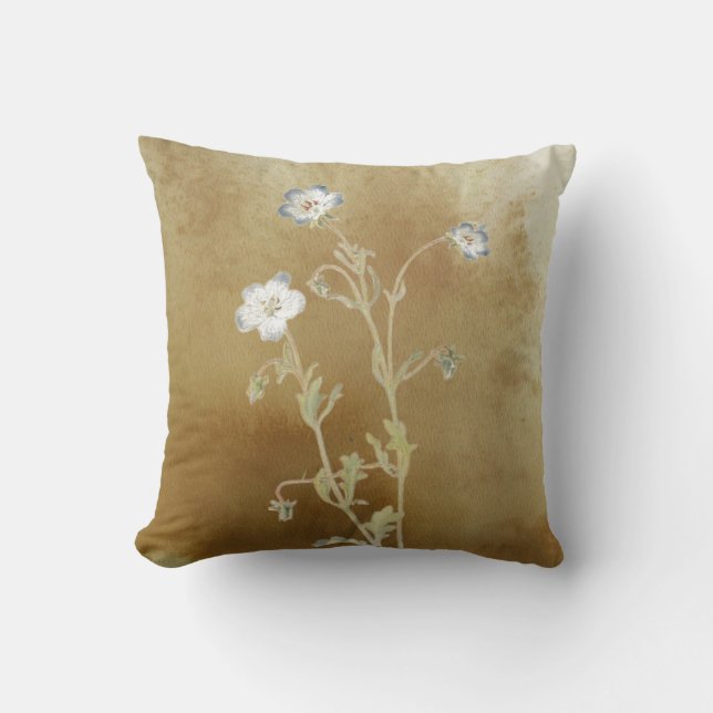 Cojín Decorativo Flores de Nemophila (Anverso)