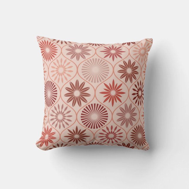 Cojín Decorativo Flores de Ogee Boho (Anverso)