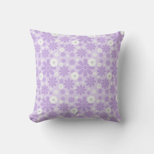 Cojín Decorativo Flores de Pastel Patrón LAVANDA