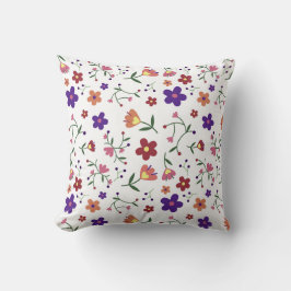 Cojín Decorativo flores de patrón-