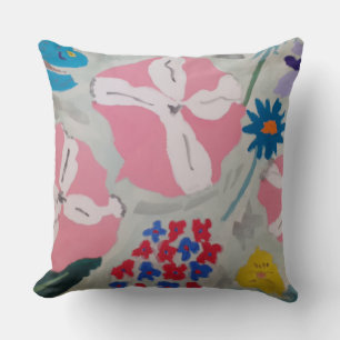 Cojín Decorativo Flores de Petunia y Verano