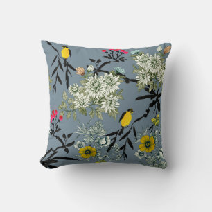 Cojín Decorativo Flores de prados Rowan fondo transparente