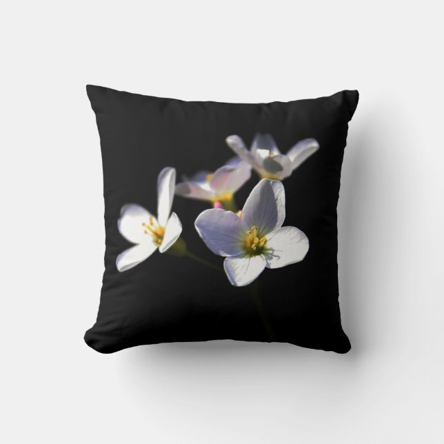 Cojín Decorativo Flores de pratensis cardamina tpcnm (Anverso)