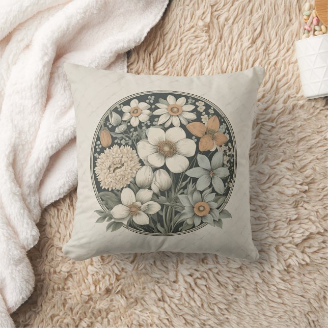 Cojín Decorativo Flores de primavera (Manta)