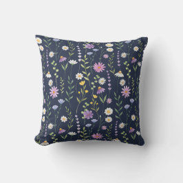 Cojín Decorativo Flores de primavera de patrón de superficie floral