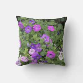 Cojín Decorativo Flores de primavera Petunia morada floral 2021