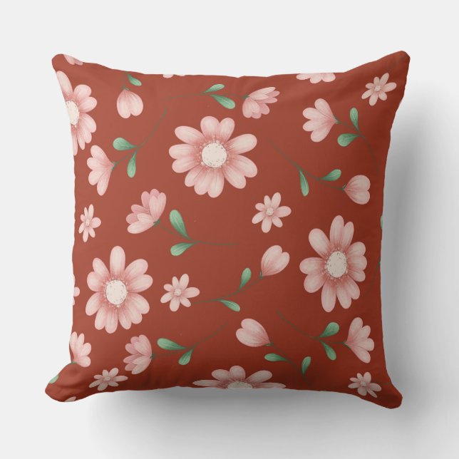 Cojín Decorativo FLORES DE ROPA DE bonito (Anverso)