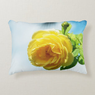 Cojín Decorativo Flores de rosa amarillas