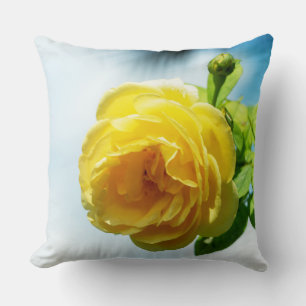 Cojín Decorativo Flores de rosa amarillas