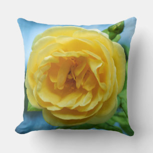 Cojín Decorativo Flores de rosa amarillas