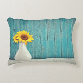 Cojín Decorativo Flores de sol en un jarrón