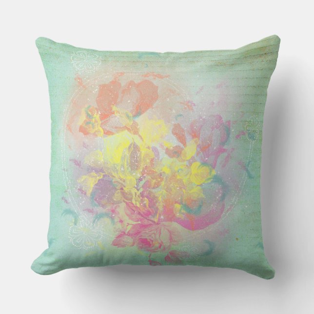 Cojín Decorativo Flores de verano (Anverso)
