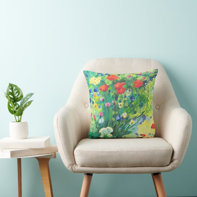 Cojín Decorativo Flores de verano, papas (Silla)