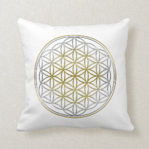 Cojín Decorativo FLORES DE VIDA / Blume des Lebens - BiColor