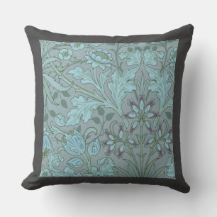 Cojín Decorativo Flores Decorativas de Azul Pastel