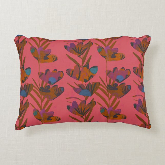 Cojín Decorativo Flores del río (Anverso)