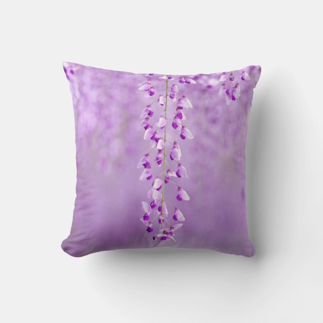 Cojín Decorativo Flores Delicadas de Lavanda Pillow (Anverso)