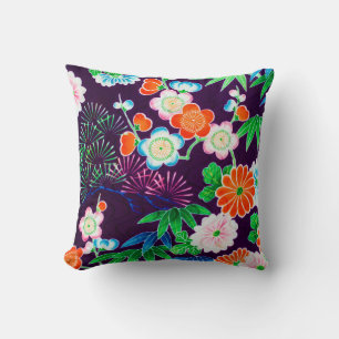 Cojín Decorativo Flores, diseño japonés