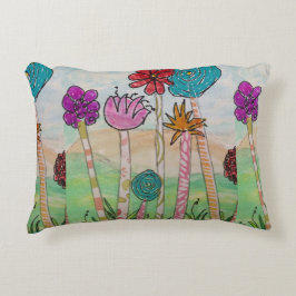 Cojín Decorativo Flores divertidas