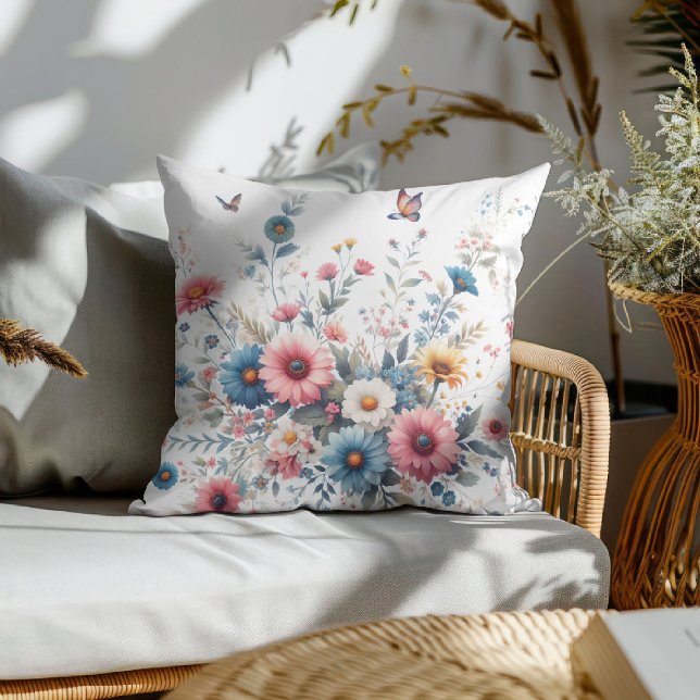 Cojín Decorativo Flores Elegantes en Flor (Subido por el creador)