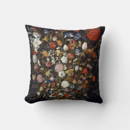 Cojín Decorativo Flores en un barco de madera (por Jan Brueghel)