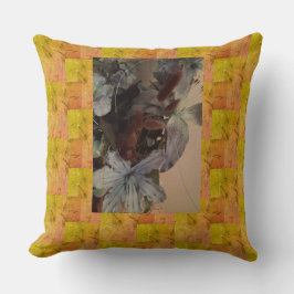 Cojín Decorativo Flores enmarcadas en el corazón de Nana