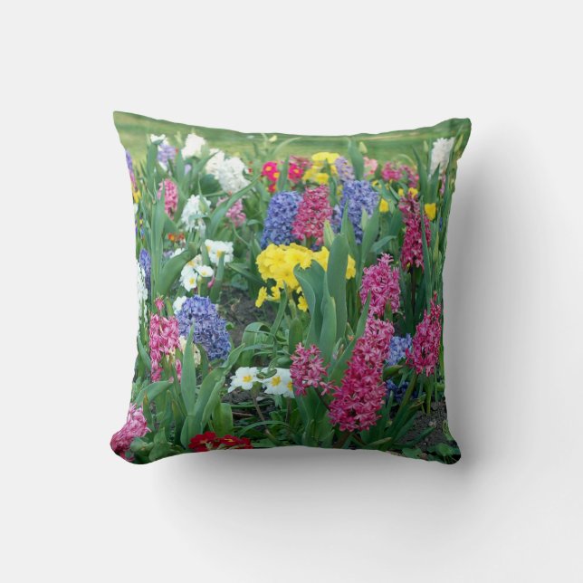 Cojín Decorativo Flores:Flores de primavera (Anverso)