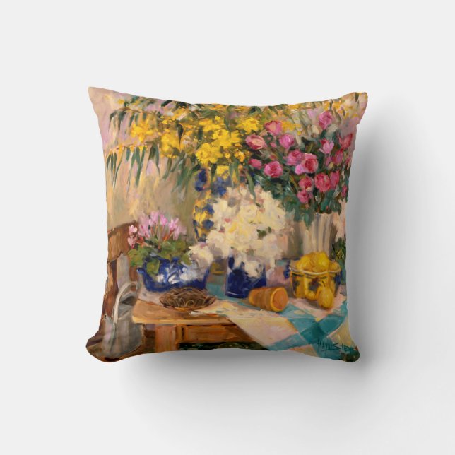 Cojín Decorativo Flores frescas II (Anverso)