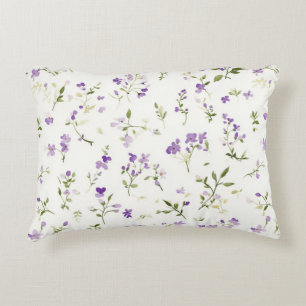 Cojín Decorativo Flores Lilas Bonitas