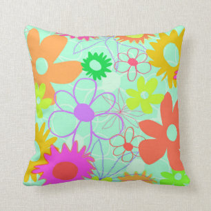 Cojín Decorativo Flores mezcladas