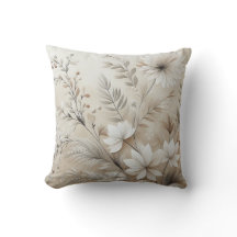 Flores modernas de color beige 1 Poster