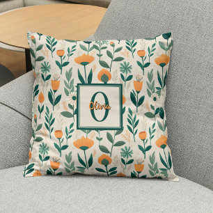 Cojín Decorativo Flores Modernas Minimalistas de Primavera