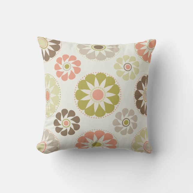 Cojín Decorativo Flores modernas MOJO Pillow americano (Anverso)