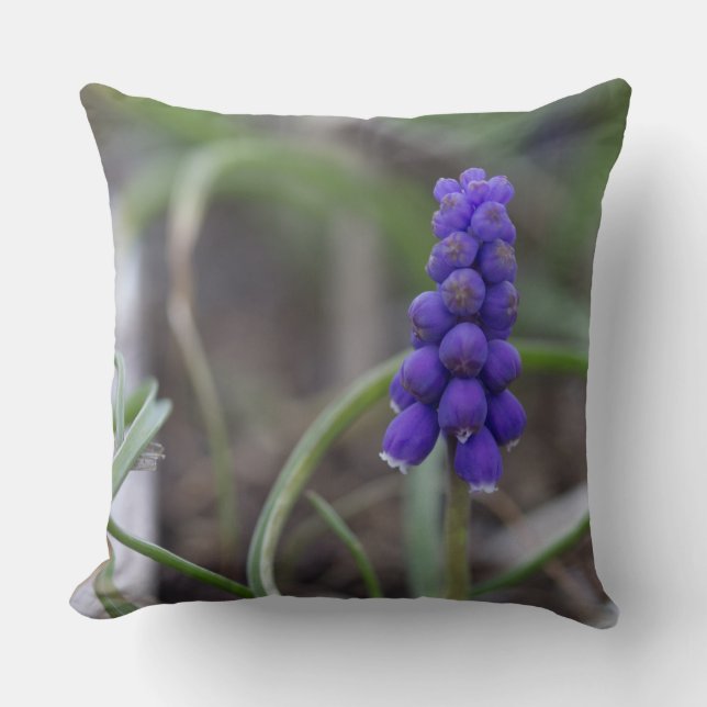 Cojín Decorativo Flores moradas (Anverso)