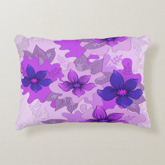 Cojín Decorativo Flores moradas de bonito