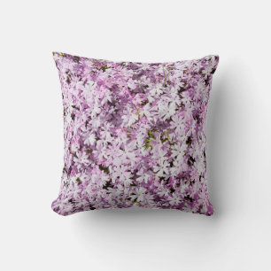 Cojín Decorativo Flores moradas fondo de frescor floreciente verano