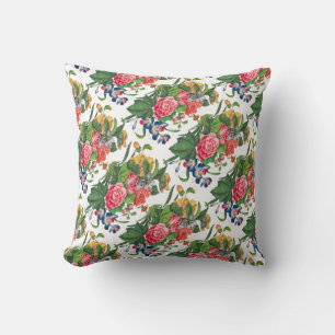 Cojín Decorativo Flores naturales de color rosa de color rosa Rosa 