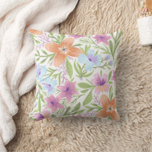 Cojín Decorativo Flores Naturaleza Colorida Elegante Vintage