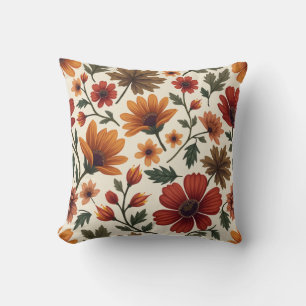 Cojín Decorativo Flores otoñales