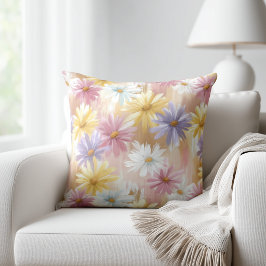 Cojín Decorativo Flores Pastel