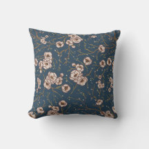 Flores pequeñas patrón azul claro