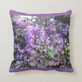 Cojín Decorativo Flores púrpuras/de color de malva del amortiguador
